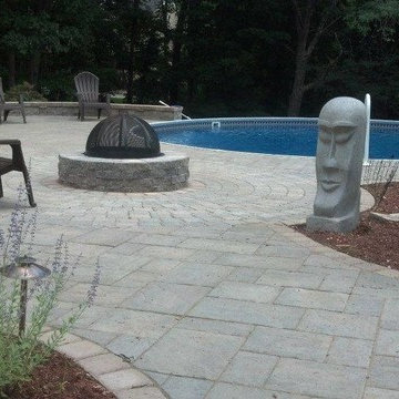 Manchester Pool, Patio, Fire Pit