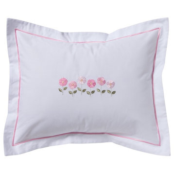 Boudoir Pillow Cover, Row of Flowers