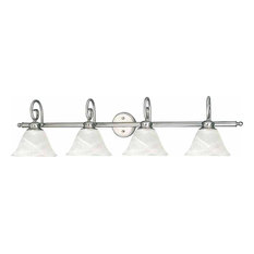 Volume Lighting Troy 4-Light, Brushed Nickel Bathroom Vanity
