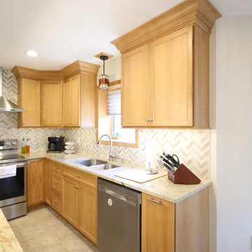 Warm Wood Wonder: White Oak Kitchen Remodel with Smart Storage