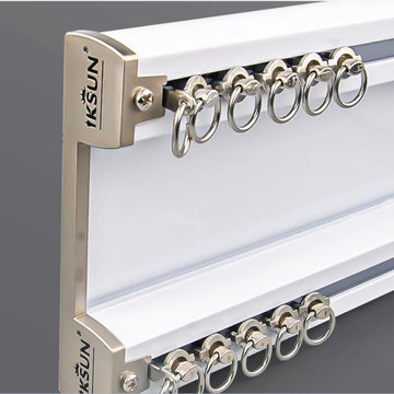 CHR66 Ceiling Mounted Double Curtain Rails For Heavy Curtains