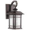Franklin Transitional 1-Light Rubbed Bronze Outdoor Wall Sconce