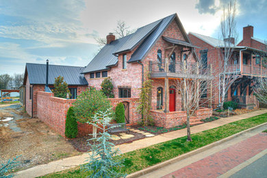 Rustic exterior home idea in Oklahoma City