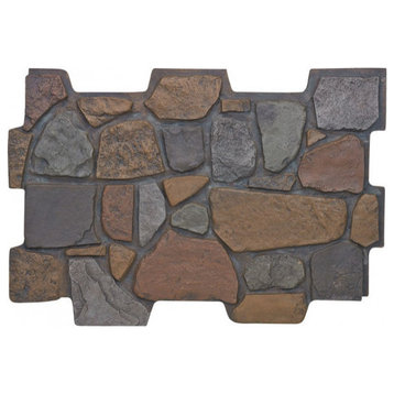 Faux Stone Wall Panel Aberdeen, Sedona, 24"x48" Wall Panel