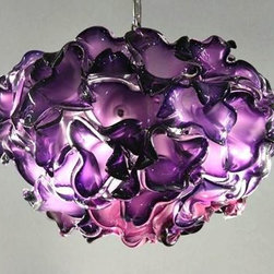Pomegranate Blown Glass Chandelier - Chandeliers