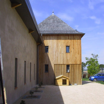 Maison durable dans le Gers : un intérieur étiré sur 4 volumes