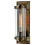 Hinkley - Hinkley 29060BU Pearson - 14" 1 Light Outdoor Wall Mount - Take the indoor style of statement sconces outsidePearson 14" 1 Light  Burnished Bronze Cle *UL: Suitable for wet locations Energy Star Qualified: n/a ADA Certified: n/a  *Number of Lights: Lamp: 1-*Wattage:60w Medium Base bulb(s) *Bulb Included:No *Bulb Type:Medium Base *Finish Type:Burnished Bronze