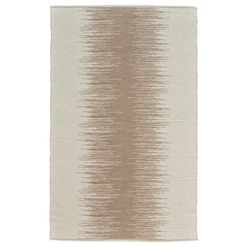 Gilda Flatweave Wool Rug, Ivory/Taupe, 2'x3' Rug