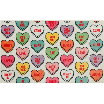 Mohawk Home Candy Hearts Multi 2' x 3' 4" Kitchen Mat