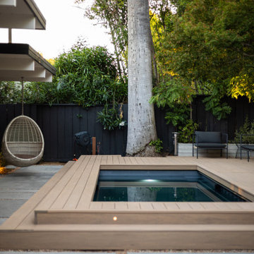 San Jose Eichler Sunken Fire Pit and Container Pool