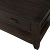 Martin Svensson Home Rustic Solid Wood 2 Drawer Coffee Table Espresso