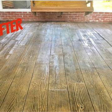 Wood Stamp Enclosed Patio