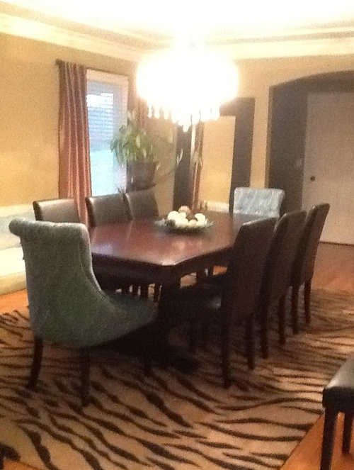 Need help with dining room...too much stuff?? What to move or get rid of?