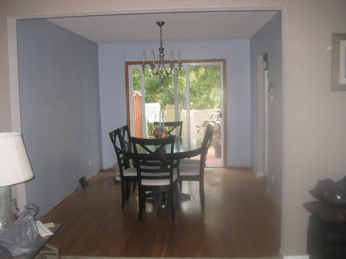 Need Ideas For Decorating A Small Dining Room With One Bare Wall