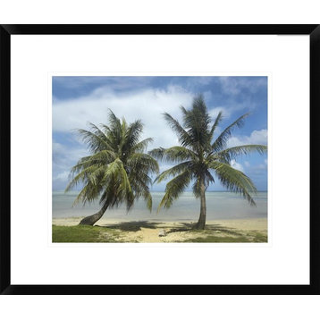 "Palm trees, Agana Beach, Guam" Framed Digital Print by Tim Fitzharris, 24x20"