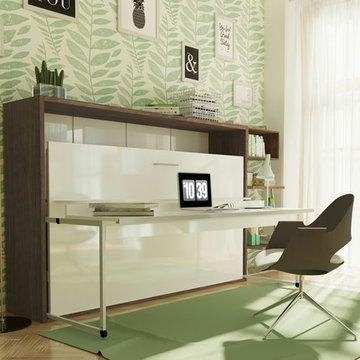 Genio T Twin Wall Bed with Desk