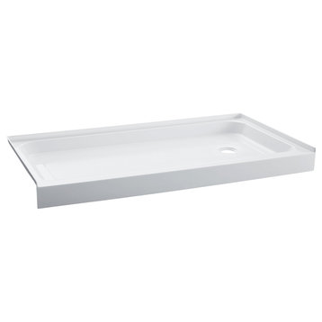 Voltaire 60x32 Acrylic White, Single-Threshold, Right-Hand Drain, Shower Base