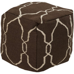 Surya Poufs- (POUF-21) - Floor Pillows And Poufs