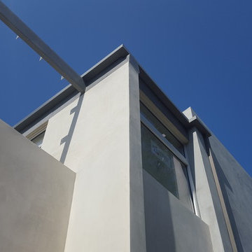 Bonderized Steel 22 gauge Exterior Cladding, Seamless Box Gutters in Los Angeles