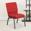 Red Fabric Church Chair