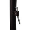 9' Bronze Cantilever Crank Lift 360-Rotation Aluminum Umbrella, Olefin, Navy White Cabana Stripe