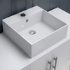 48" White Cabinet, White Porcelain Top and Sink