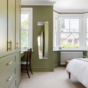 Sophisticated and stylish green bedroom