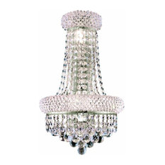 Elegant Lighting 1800W12SC Primo 4-Light Crystal Wall Sconce - Royal Cut Clear
