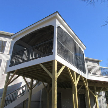 Gazebo is approximately 12' high off of the ground.