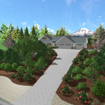 New Built Farmhouse Landscape Design