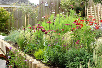 This is an example of a farmhouse garden in Devon.