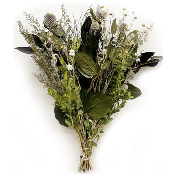 Bulk Case of 12 Dried Flower Bouquets-20" x 8"-Made, Sweet Annie, Basil+More