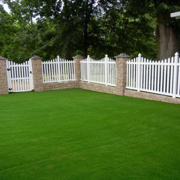 Synthetic Grass and Grotto Hardscapes