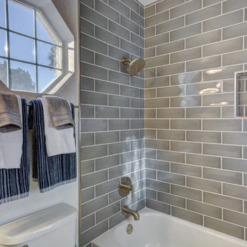 Contemporary Jack & Jill Bath with Modern Flare