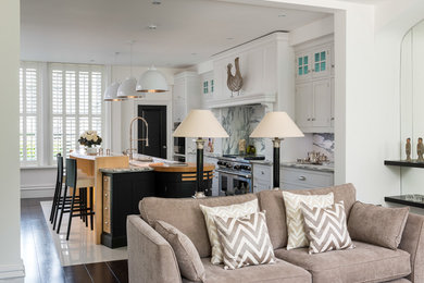 This is an example of a vintage living room in Other.