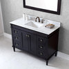 Tiffany 48" Single Bathroom Vanity Cabinet Set, Espresso