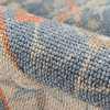Momeni Anatolia Machine Made Wool and Nylon Blue Area Rug, 7'9"x9'10"