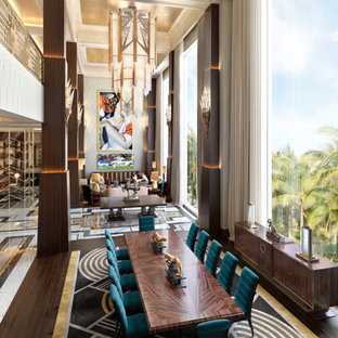 Geraumige Wohnzimmer Mit Marmorboden Ideen Design Bilder Houzz