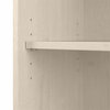 Cabot 5 Shelf Tall Bookcase in Linen White Oak - Engineered Wood