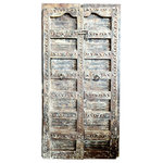 mogul interior - Consigned Antique Doors Carved Rustic Farmhouse Double Door Shutters 84x41 - Antique Carved Wooden Double Doors &ndash; Rustic Farmhouse Shutters with Timeless Charm Infuse your home with the rustic elegance of these Antique Carved Double Doors, a beautifully handcrafted piece that combines vintage artistry with farmhouse functionality. Made from solid reclaimed wood, these doors are adorned with intricate carvings and a rustic shutter design that exude timeless character and handcrafted beauty. Whether used as interior double doors, entry doors, or architectural shutters, these vintage doors offer both style and substance, making them perfect for farmhouse, rustic, or industrial-inspired interiors. The rich texture and distressed finish bring a warm, lived-in feel, while the carved detailing adds a touch of craftsmanship to any space.