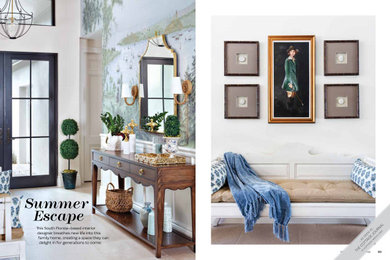 Inspiration for a coastal entryway remodel in Miami