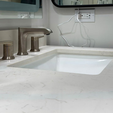 Pasadena Bathroom Double Vanity Quartz Countertop