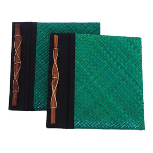 Lucky Coin Wood And Natural Fibers Photo Album 4x6 Asian Books By Novica