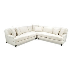 Glendale Natural 3 Piece Sectional - Sectional Sofas