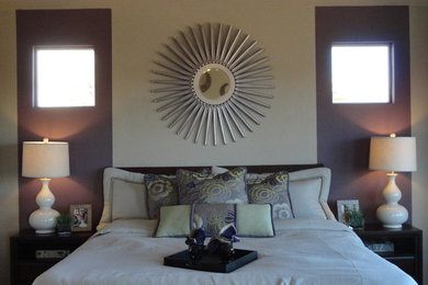 Inspiration for a modern bedroom remodel in Austin