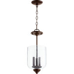 Quorum - Quorum 2911-8-186 Richmond - Three Light Dual Mount Pendant - Shade Included: TRUE* Number of Bulbs: 3*Wattage: 60W* BulbType: Candelabra* Bulb Included: No