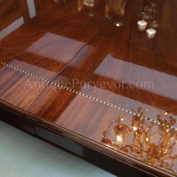 Razor thin, polished tough lacquer finish resembles traditional French polish fi