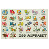 Alphabet Zoo Area Rug, Multi, 8' x 10'