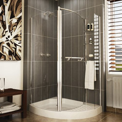 Fleurco Banyo Turin Round 49" x 38" Frameless Shower Enclosure ETL48 - Bath Products