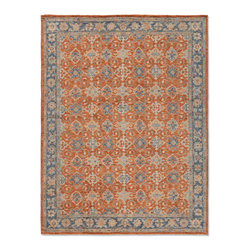 Gaston Hand Knotted Rug in Rust - Area Rugs
